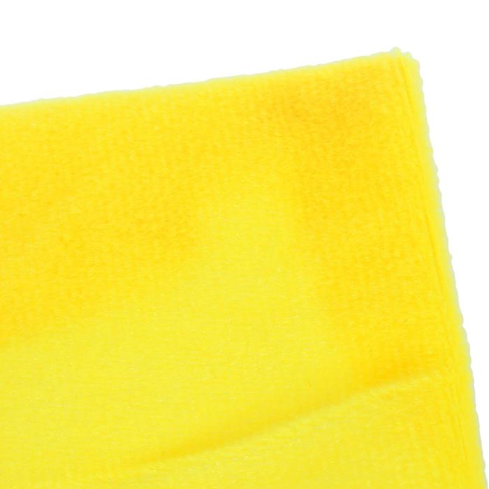 Ткань плюш 6-5 желтый № 28, ширина 150 см