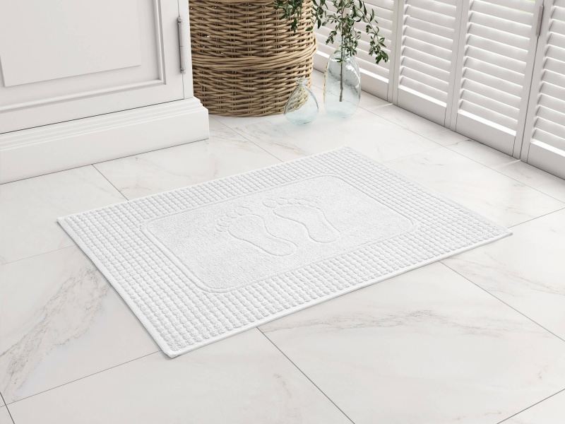 Полотенце махровое Ножки (Белый)